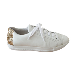 Miu Miu Low-Top Glitter Sneakers