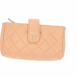 Chanel little purse in pink leather