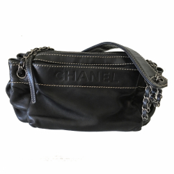 Chanel Leder Schwarze Tasche