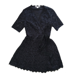 Diane von Furstenberg Wickelkleid aus Spitze