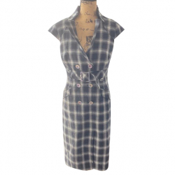 Karen Millen Elegant Check Dress