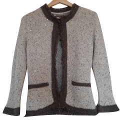 Dune gilet court en laine