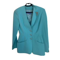 Thierry Mugler Veste turquoise
