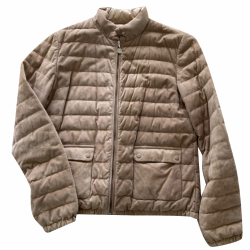 Moncler Down vest suede/doudoune en daim