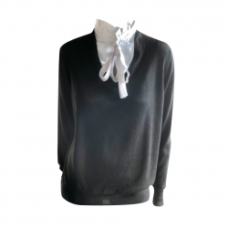 Sandro Pullover mit weißem Kragen