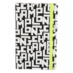 Longchamp Neues gedrucktes Logo-Notizbuch mit Originalbox und Longchamp-Logo-Shopper