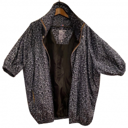 Maje K-WAY X maje MABELLE 3/4 sleeve OVERSIZED parka zip-up waterproof jacket.