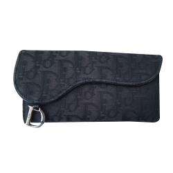 Christian Dior Portefeuille en toile de selle Dior