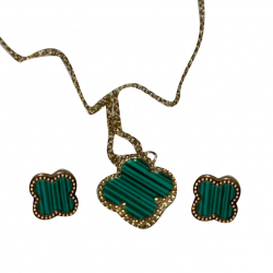 Chloé by Liv Oliver Necklace and earrings in the style of van Cleef