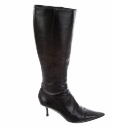 Jimmy Choo Black Leather sexy boots by Jimmy Choo size 39.5