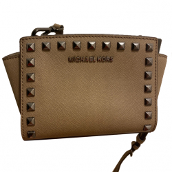 Michael Kors Beige Nieten Crossbody Tasche