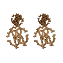 Roberto Cavalli Logo-Ohrring