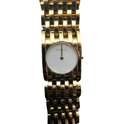 Nina Ricci gold-tone stainless steel bracelet-watch