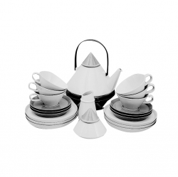 Thomas Germany Atelier Collection Collection Thomas Atelier Bavaria, V-förmig konisch nummerierte Edition Teeservice für 6 Personen