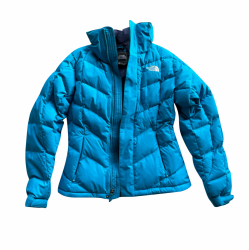 The North Face Turquoise North Face puffer