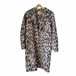 Sandro Manteau imprimé léopard
