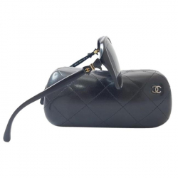 Chanel Charms Collection Bow Black Polarized Sunglasses