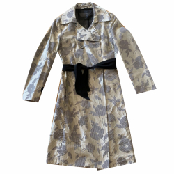 Sport Max Silberner Trenchcoat