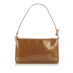 Louis Vuitton B Louis Vuitton Brown Bronze Vernis Leather Leather Vernis Lexington Pochette France