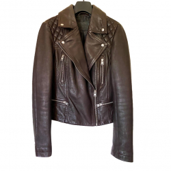 All Saints Catch Leder Biker Jacke