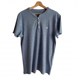 Abercrombie & Fitch T-Shirt mit V-Ausschnitt und Knöpfen
