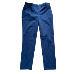 Pinko Pantalon classique à rayures bleues
