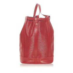 Louis Vuitton B Louis Vuitton Red Epi Leather Leather Epi Randonnee PM France