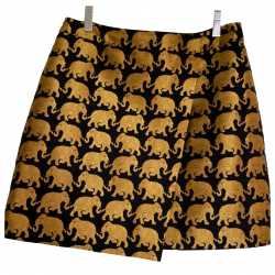 J.Crew Minirock aus Brokatimitat in Wickeloptik