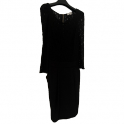Sandro Dress with lace and wool