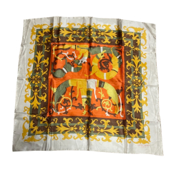 Pierre Cardin Echarpe en sergé de soie Dragon Exotique