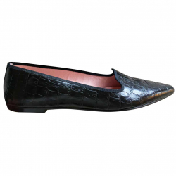 Pretty Ballerinas Spitz zulaufende Ballerinas im Kroko-Optik