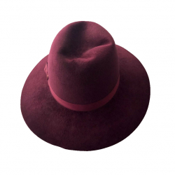 Borsalino Burgundy hat