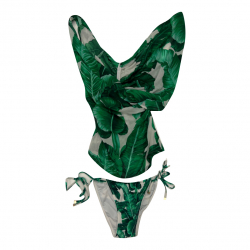 Dolce&Gabbana Top en soie avec culotte de bain