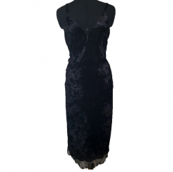Comptoir Des Cotonniers Robe en velours et dentelle
