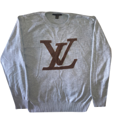 Louis Vuitton Grauer Pullover LV