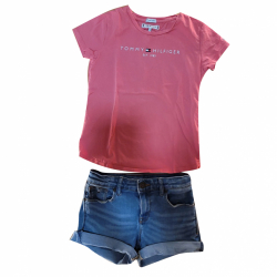 Tommy Hilfiger Set aus Shorts und T-Shirt Größe 10 Jahre Mädchen