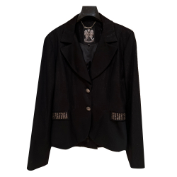 Faith Connexion Veste lurex Clous argentée