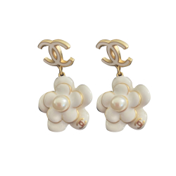 Chanel Camellia Earrings