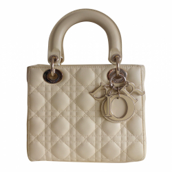 Christian Dior Sac Lady Dior jaune pâle
