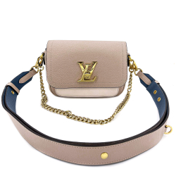 Louis Vuitton Lockme Tender Gris Leather Shoulder Bag
