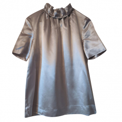 Cos Blouse en satin couleur or rose
