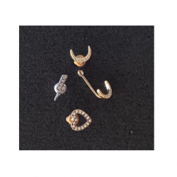 Zadig & Voltaire Boucles d'oreilles trio mixtes