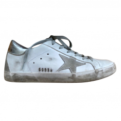 Golden Goose Deluxe Brand Super-Star low-top sneakers, used look