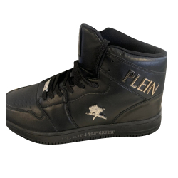 Plein Sport Philipp Plein Sport Logo Black High Top Sneakers