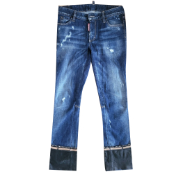 Dsquared2 Jeans with leather parts