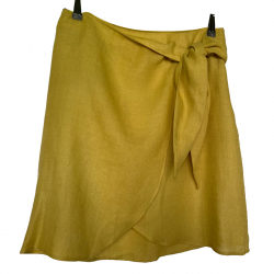 Massimo Dutti Linen wrap skirt