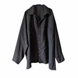 Christa de Carouge Veste légère ou grande chemise noire XL-XXL