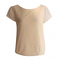 Zadig & Voltaire Airy blouse top 'Tulipe' with perforated embroidery