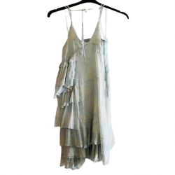 Marella Collection printemps Robe tombola abstraite pastel, soie tissée