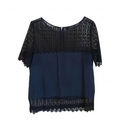 The Kooples Silk and lace top